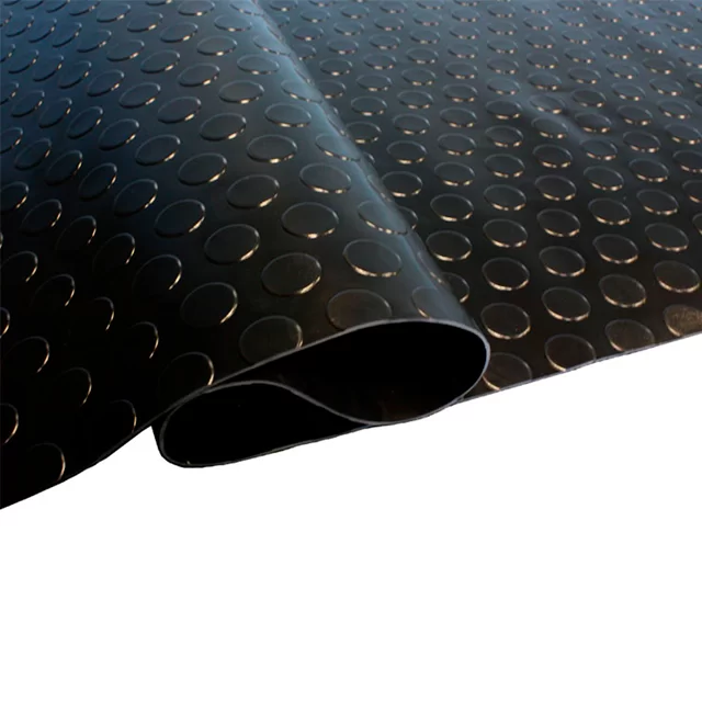Piso de goma antideslizante en rollo Tipo estoperol 3mmx1.6x20mts color negro