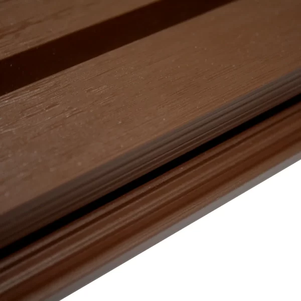 Wall Panel tabla/Revestimiento tableado tipo WPC | 2,4mts *169*26mm tipo estriado color café oscuro - Imagen 4