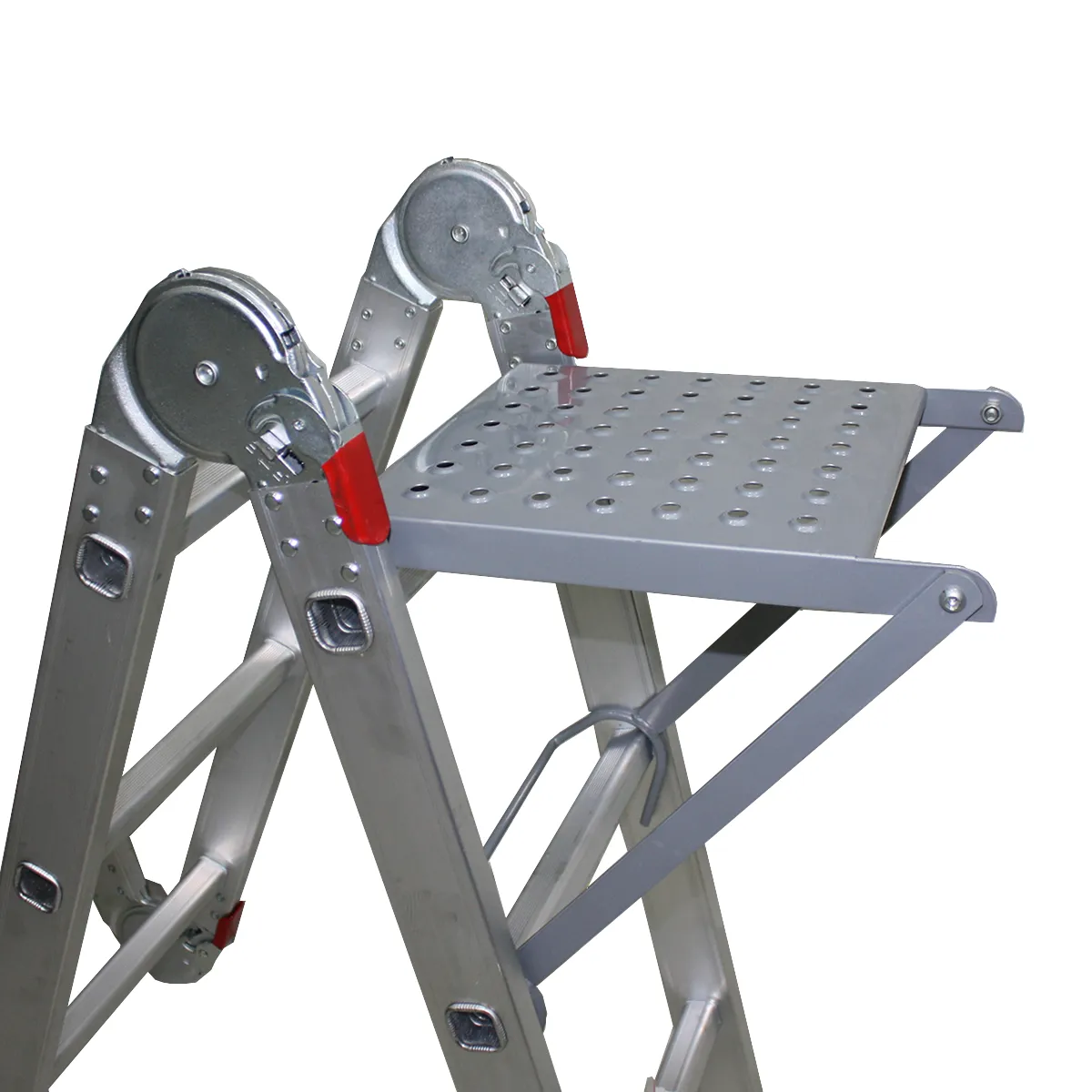 Plataforma de trabajo para escalera aluminio multiuso tipo orificio - Imagen 2