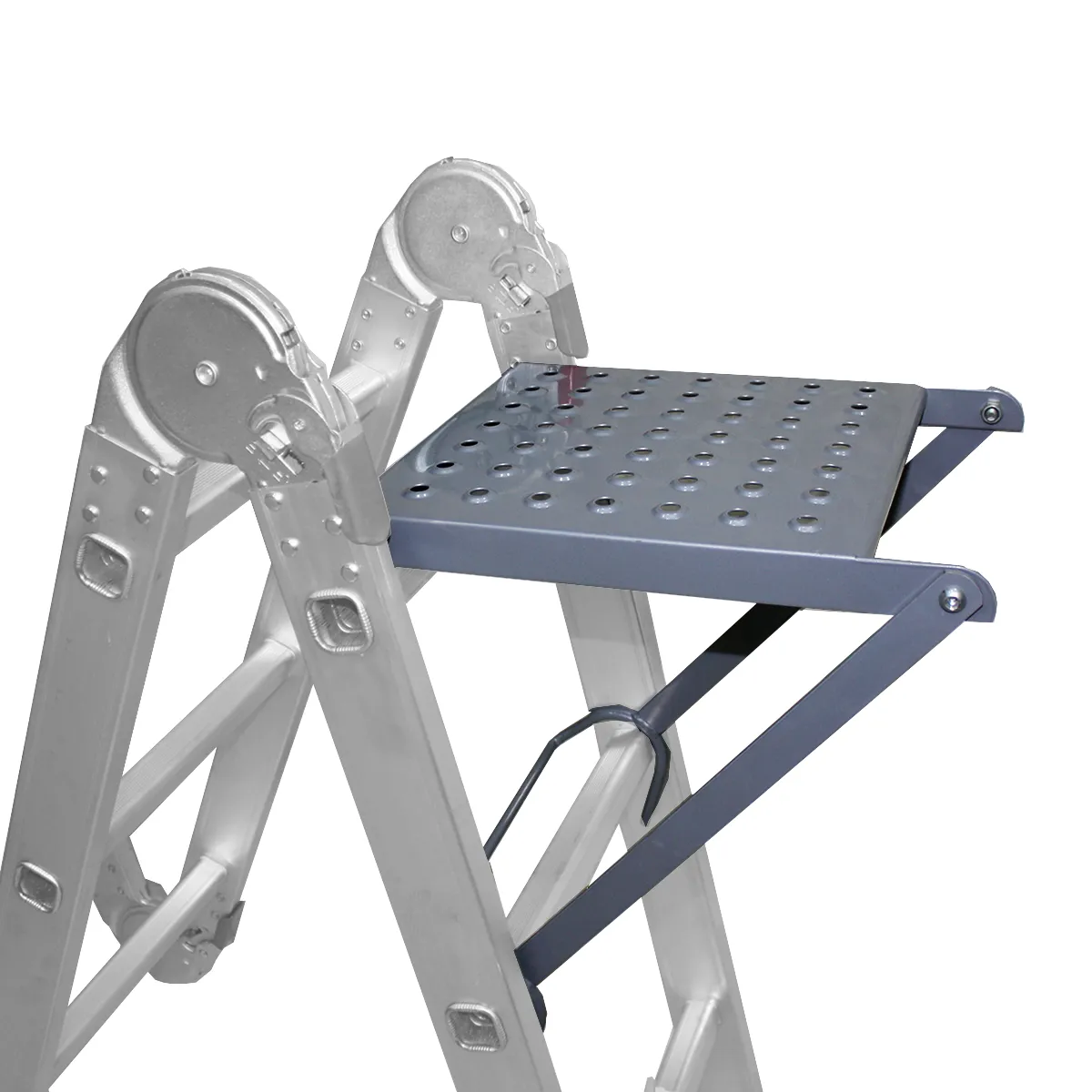 Plataforma de trabajo para escalera aluminio multiuso tipo orificio - Imagen 3