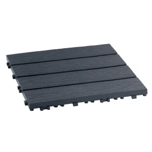 Piso armable exterior Modelo Madeira Color gris grafito - MQ