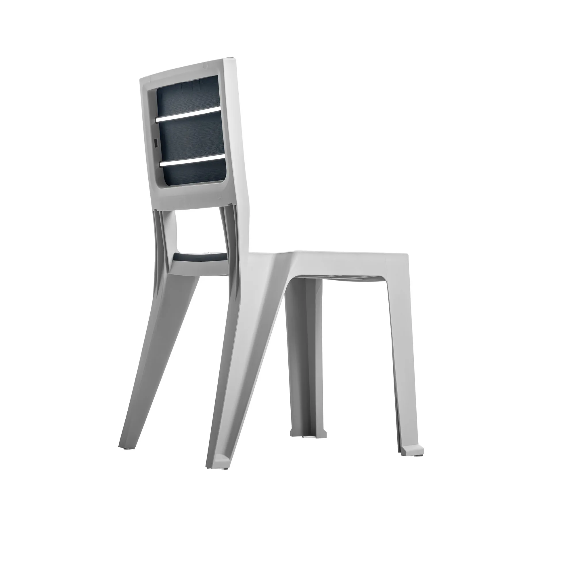 Silla exterior/interior Modelo Madeira sin brazos color cuarzo - MQ - Imagen 7