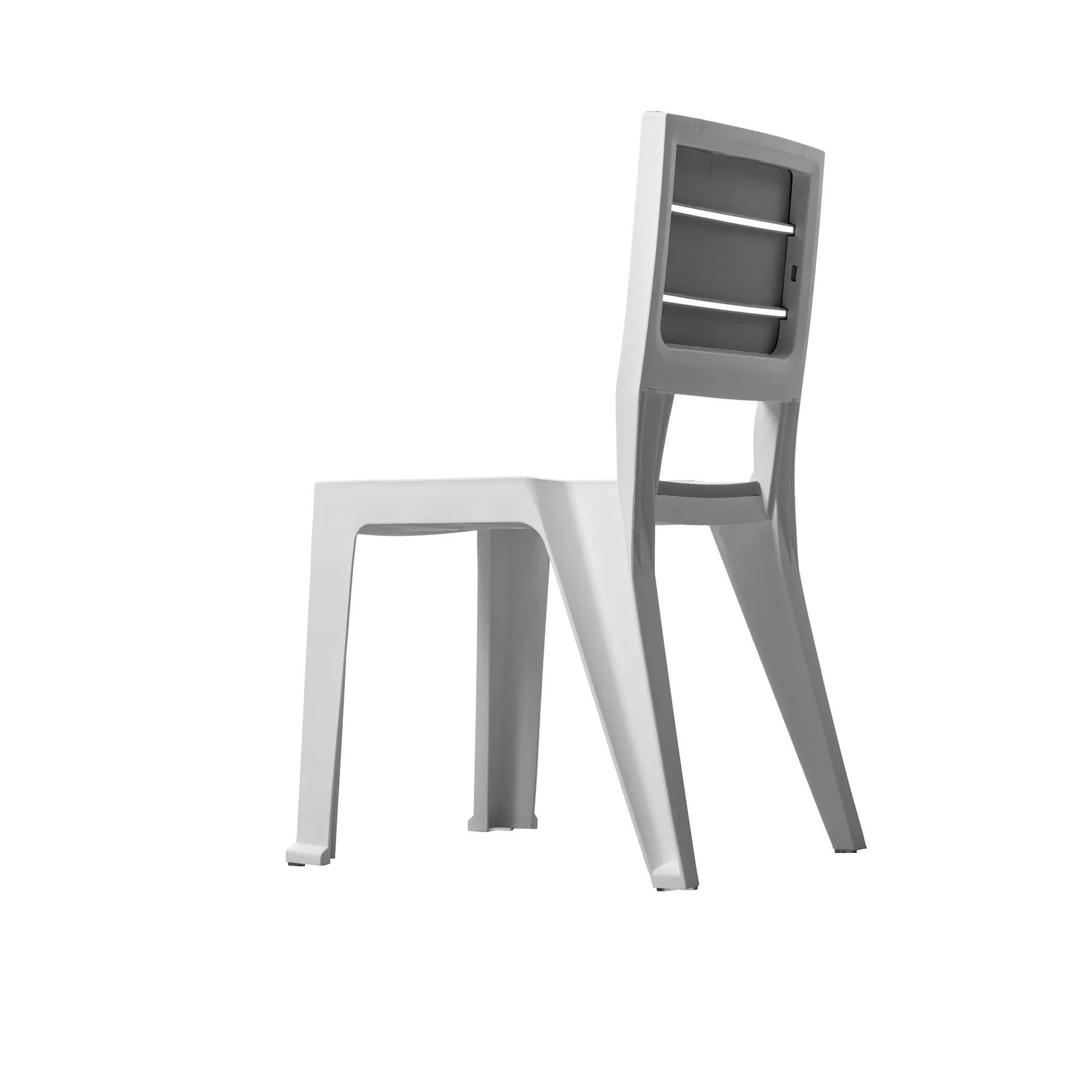Silla exterior/interior Modelo Madeira sin brazos color plateado - MQ - Imagen 5