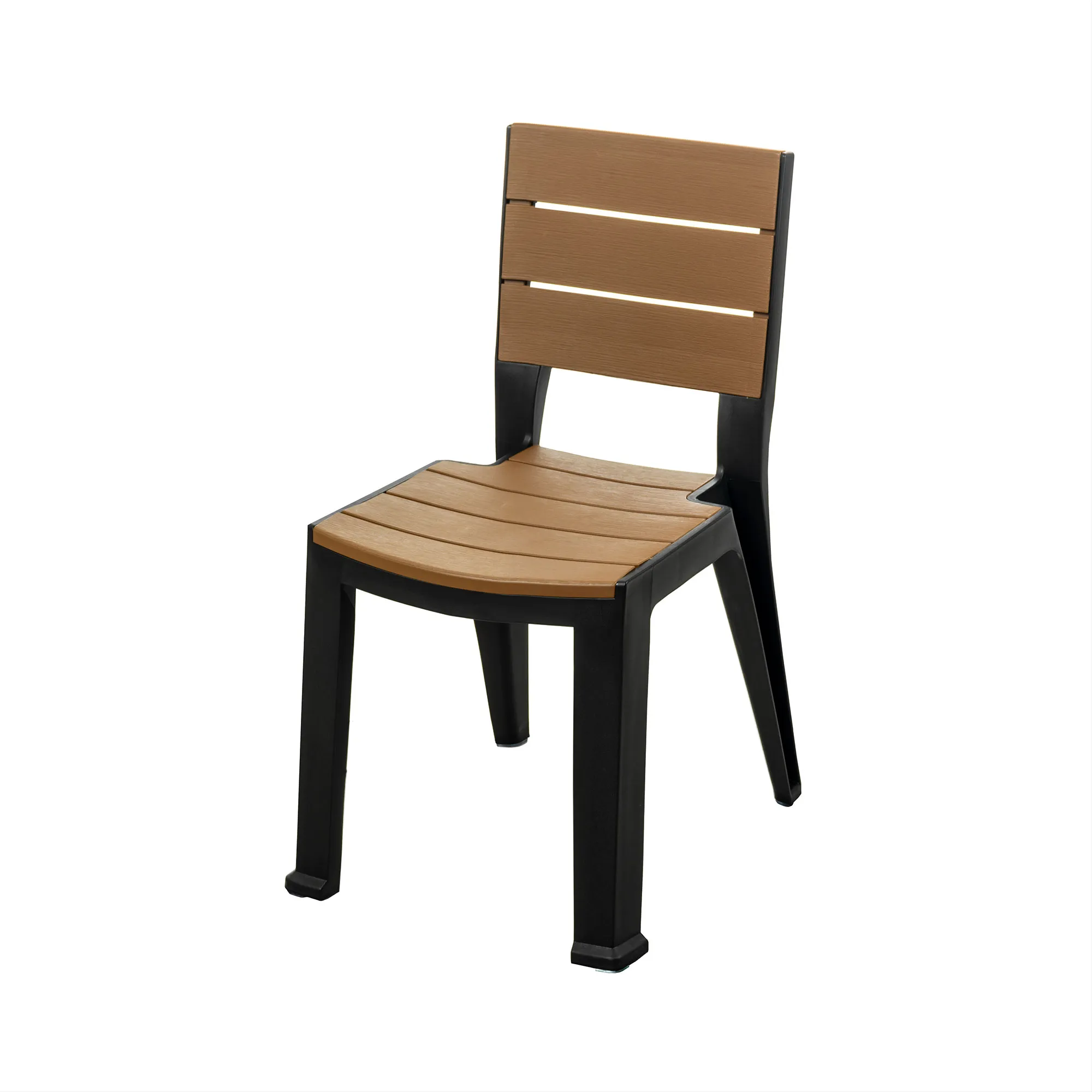 Silla exterior/interior Modelo Madeira sin brazos color tabaco - MQ