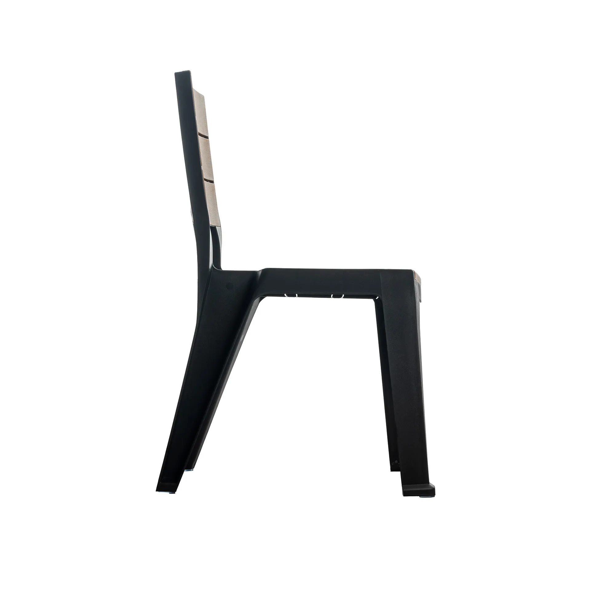 Silla exterior/interior Modelo Madeira sin brazos color tabaco - MQ - Imagen 3