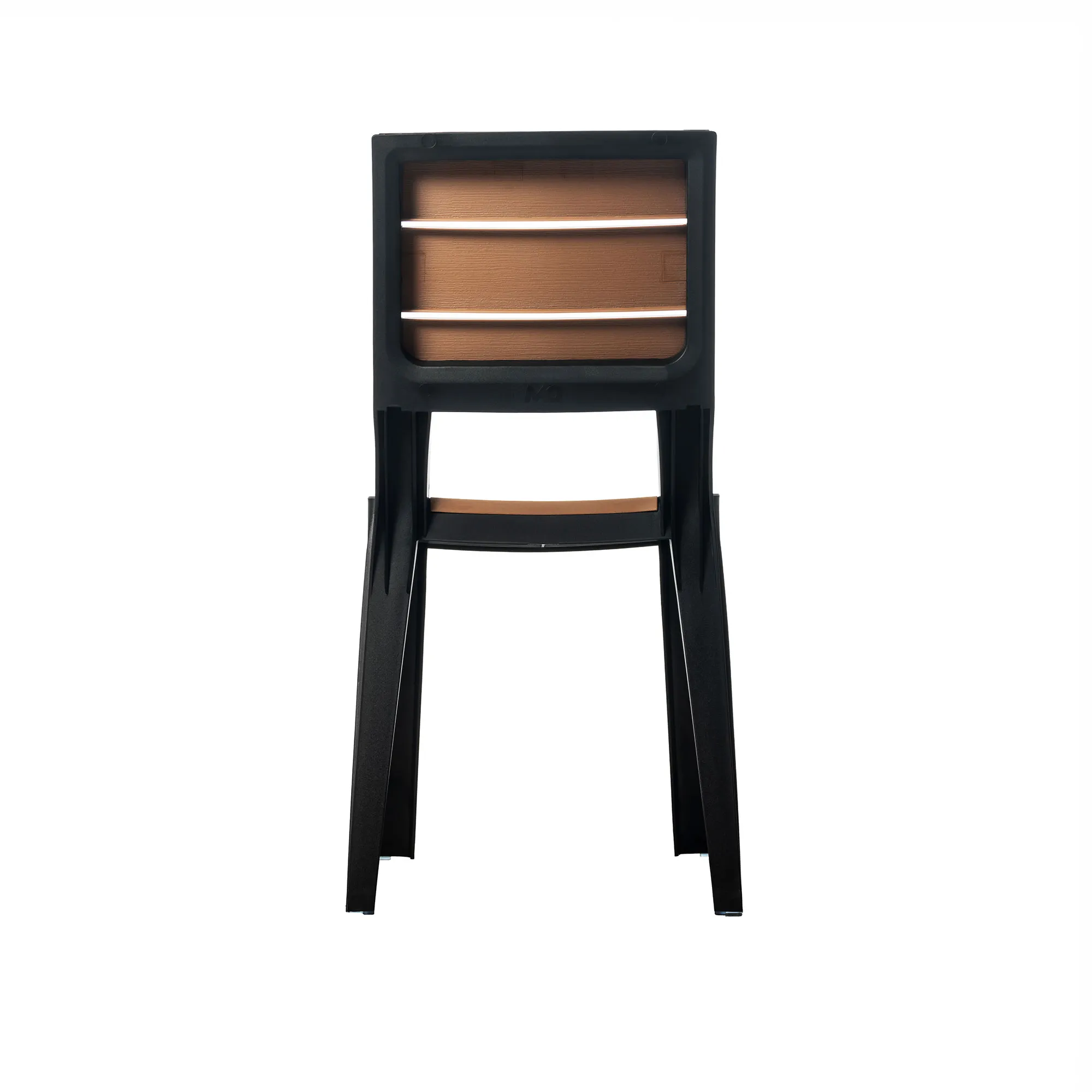 Silla exterior/interior Modelo Madeira sin brazos color tabaco - MQ - Imagen 5
