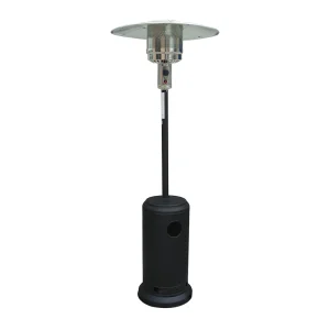 Estufa calefactor exterior de patio terraza reflector color negro