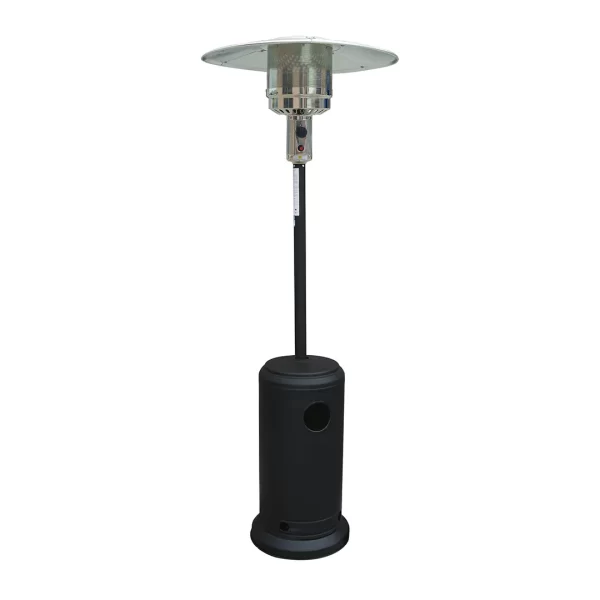 Estufa calefactor exterior de patio terraza reflector color negro
