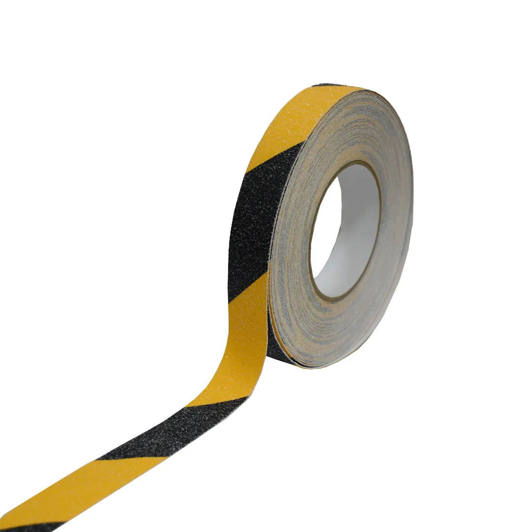 Cinta antideslizante de alto tráfico 24mmx18mt color negro/amarillo - Imagen 2