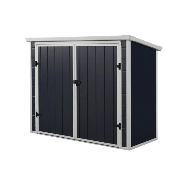 Bodega armable para exterior y jardín | 199 *90 *149cm | Color gris oscuro