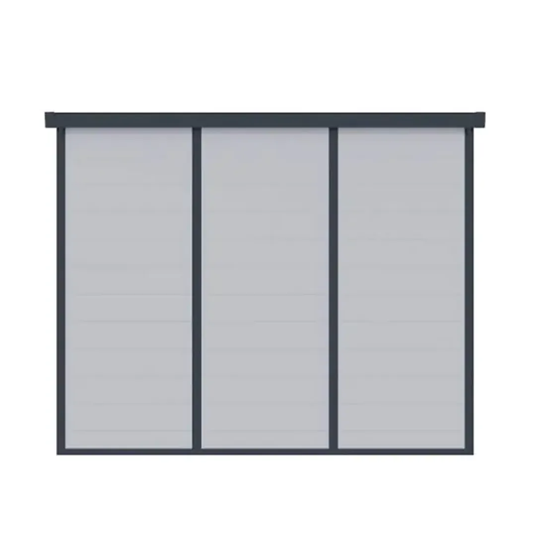 Bodega armable para exterior y jardín 190x192x215cm Color gris claro - Imagen 2
