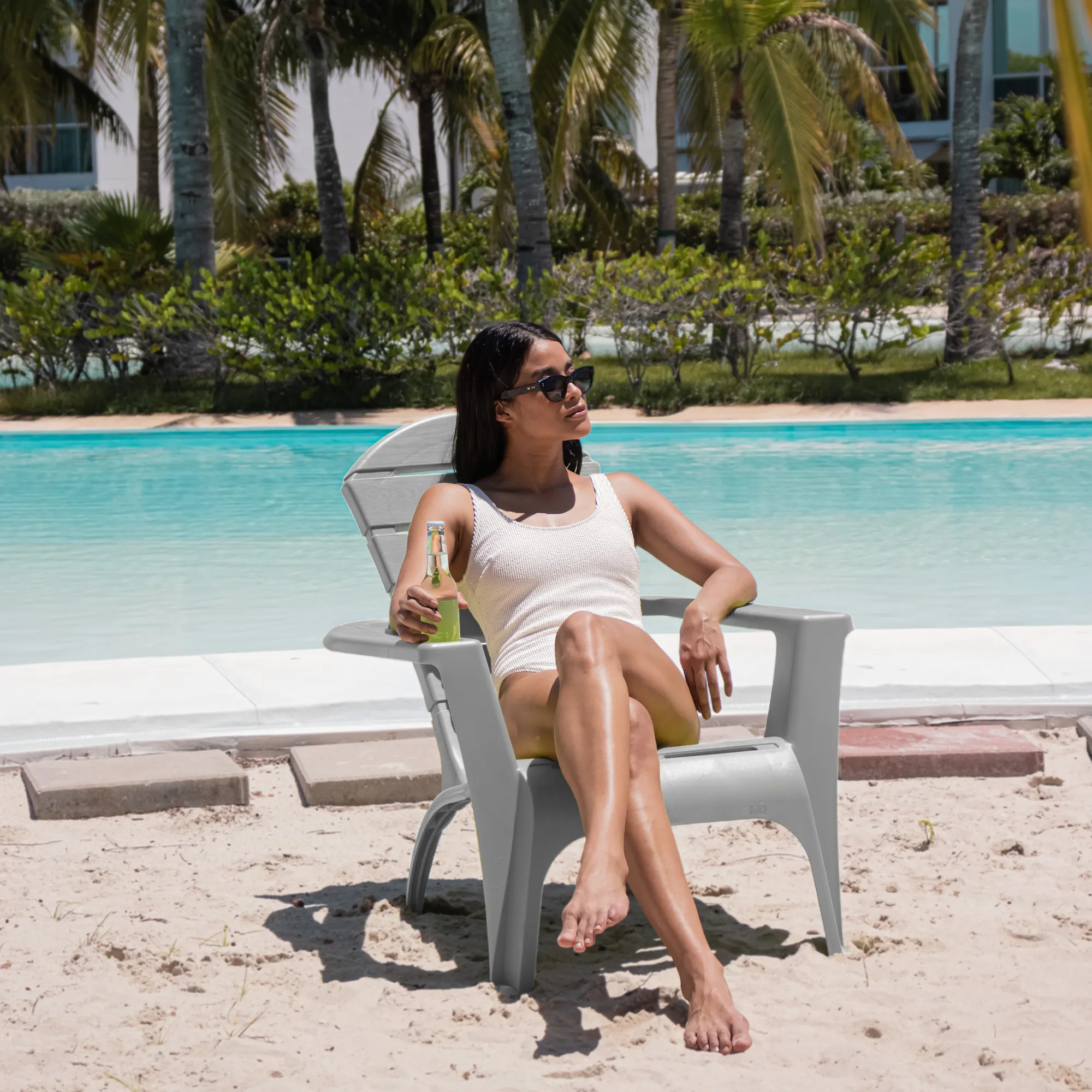 Silla de playa Adirondack | Modelo Montana | color silver – MQ - Imagen 8