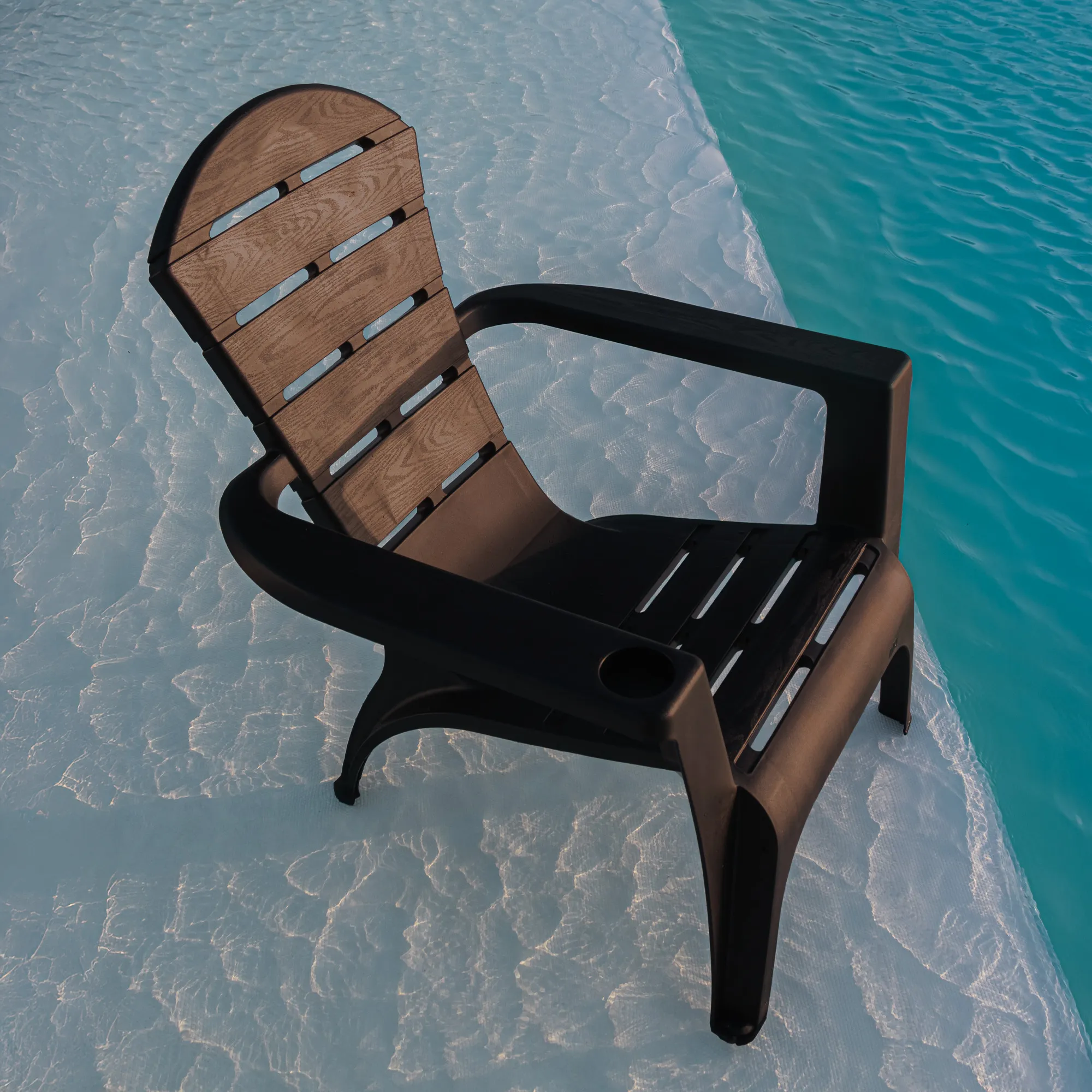 Silla de playa Adirondack Modelo Montana color café oscuro - MQ - Imagen 5