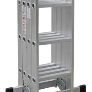 Escalera Aluminio Multiuso 3,5 mt. 12 peldaños QRubber