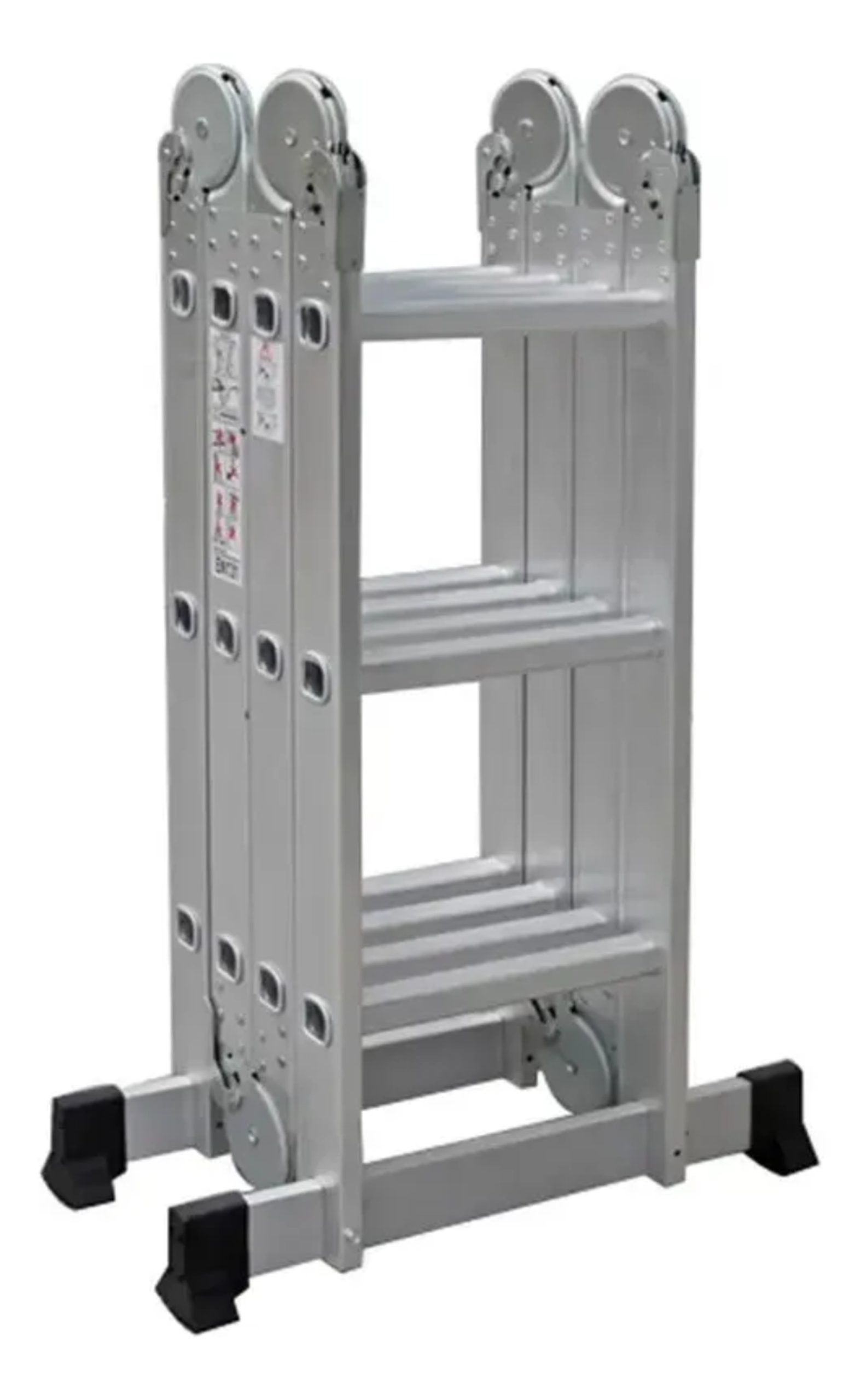 Escalera Aluminio Multiuso 3,5 mt. 12 peldaños QRubber
