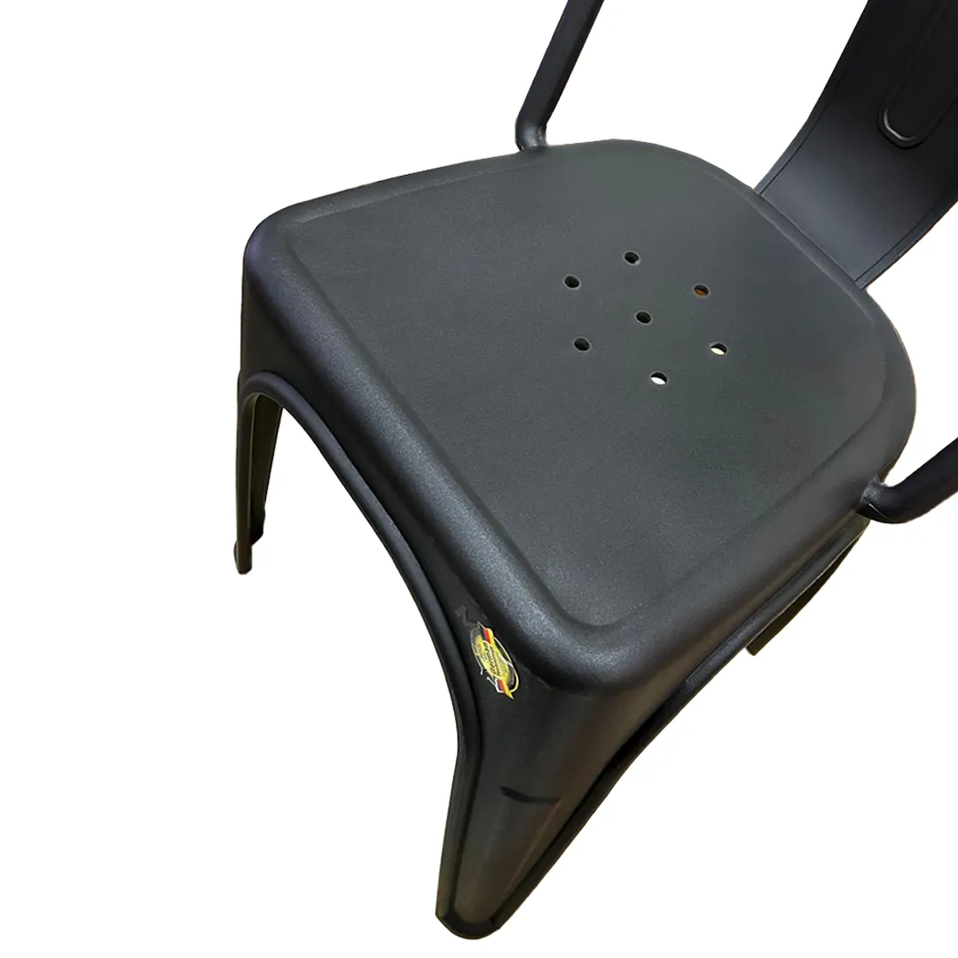 Silla Tolix color café oscuro - MQ - Imagen 3